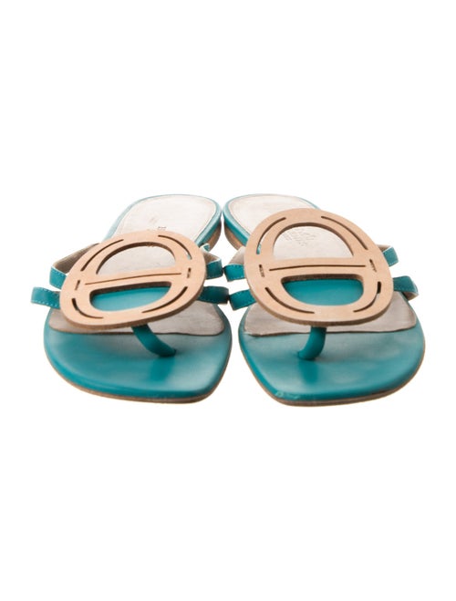 Hermès Galet Chaîne d'Ancre Goat Leather Flip Flops