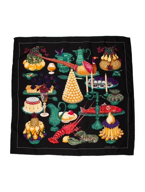 Hermès Gastronomie Silk Scarf