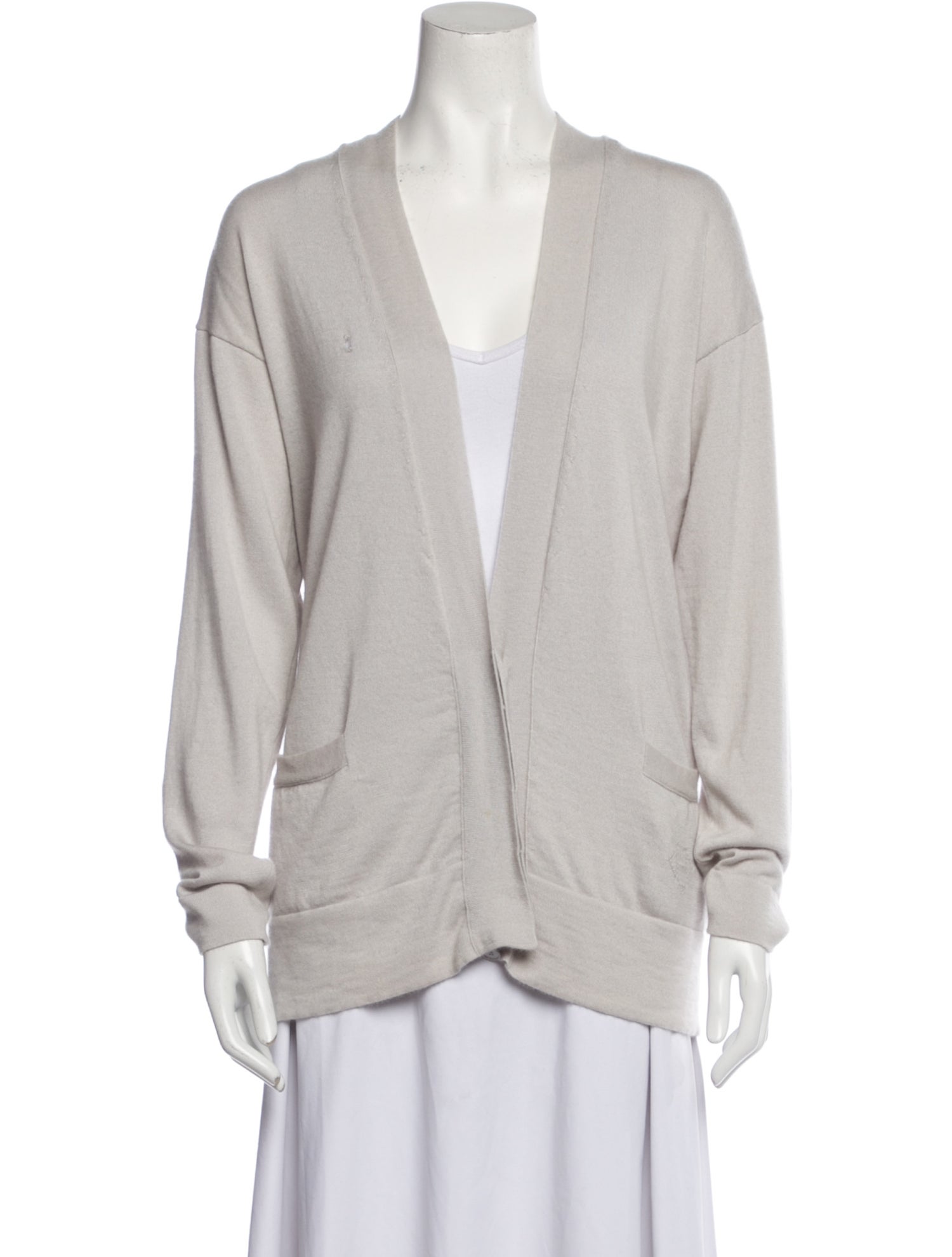 Hermès Cashmere Plunge Neckline Sweater