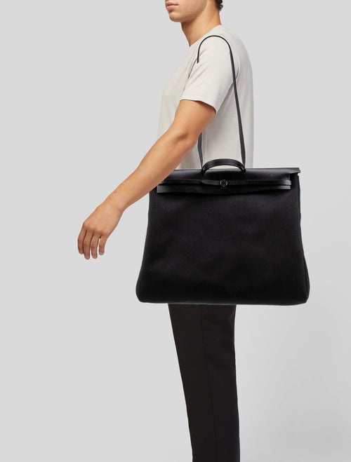 Hermès Toile Militaire Herbag Zip Cabine 50