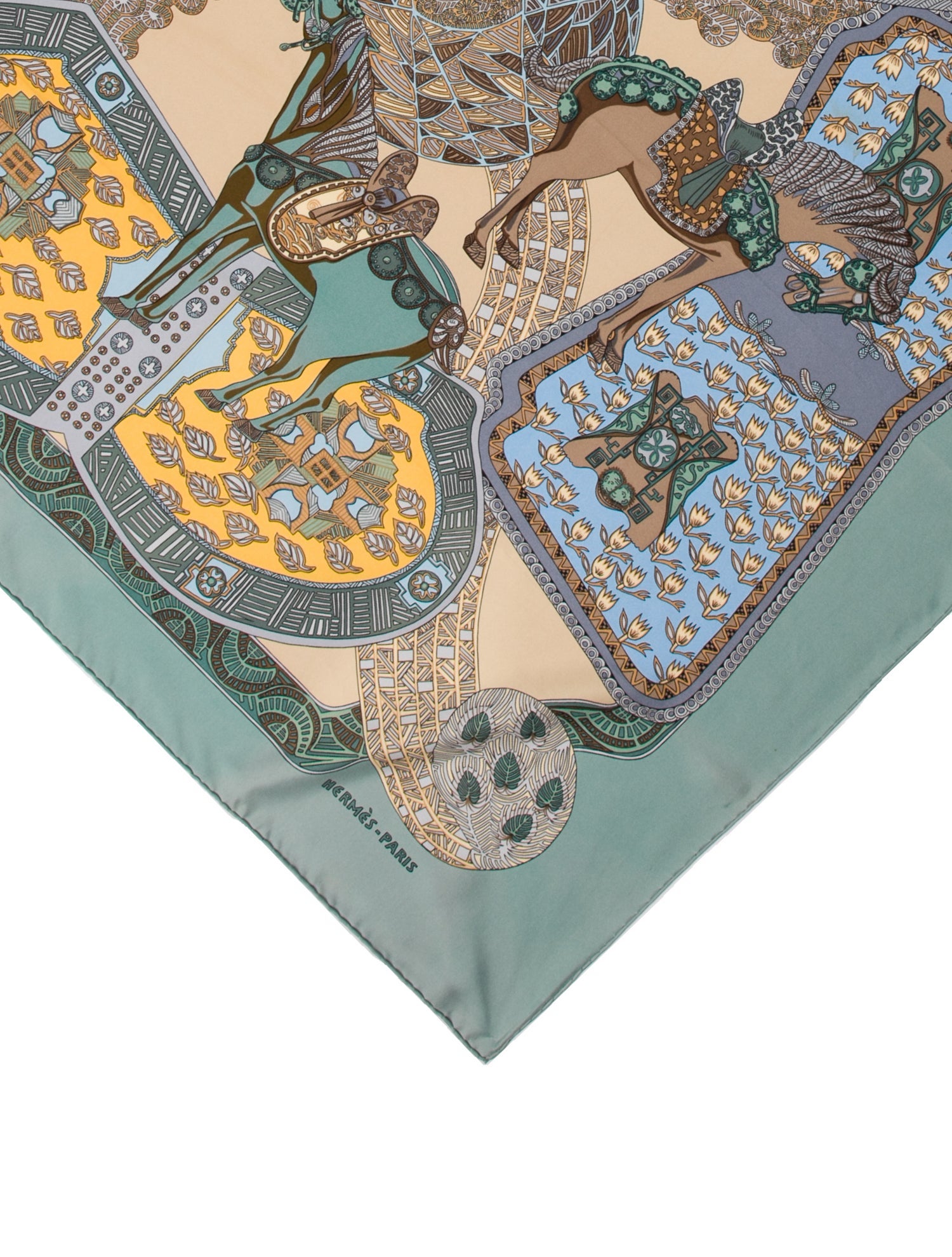 Hermès Art Des Steppes Silk Scarf