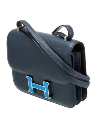 Hermès 2024 Epsom Mini Enamel Constance 18