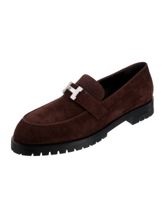Hermès Faubourg Suede Loafers
