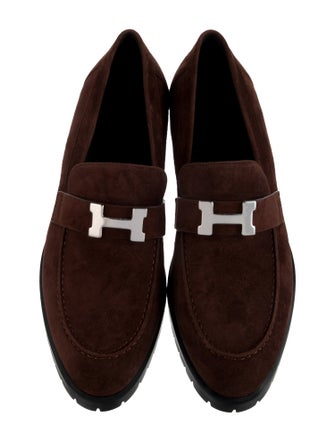Hermès Faubourg Suede Loafers