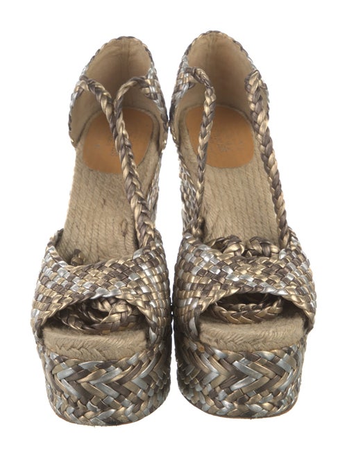 Hermès Leather Printed Espadrilles