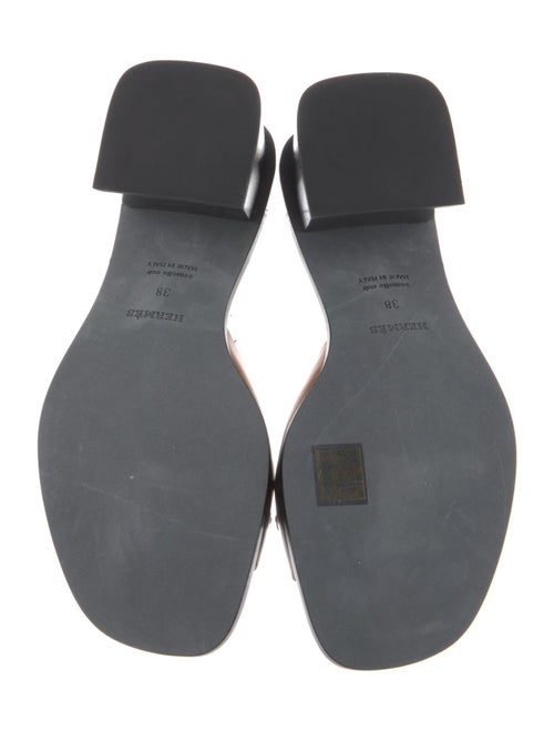 Hermès Ilot 50 Leather Slides