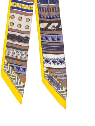 Hermès Colliers de Chiens Silk Twilly Scarf