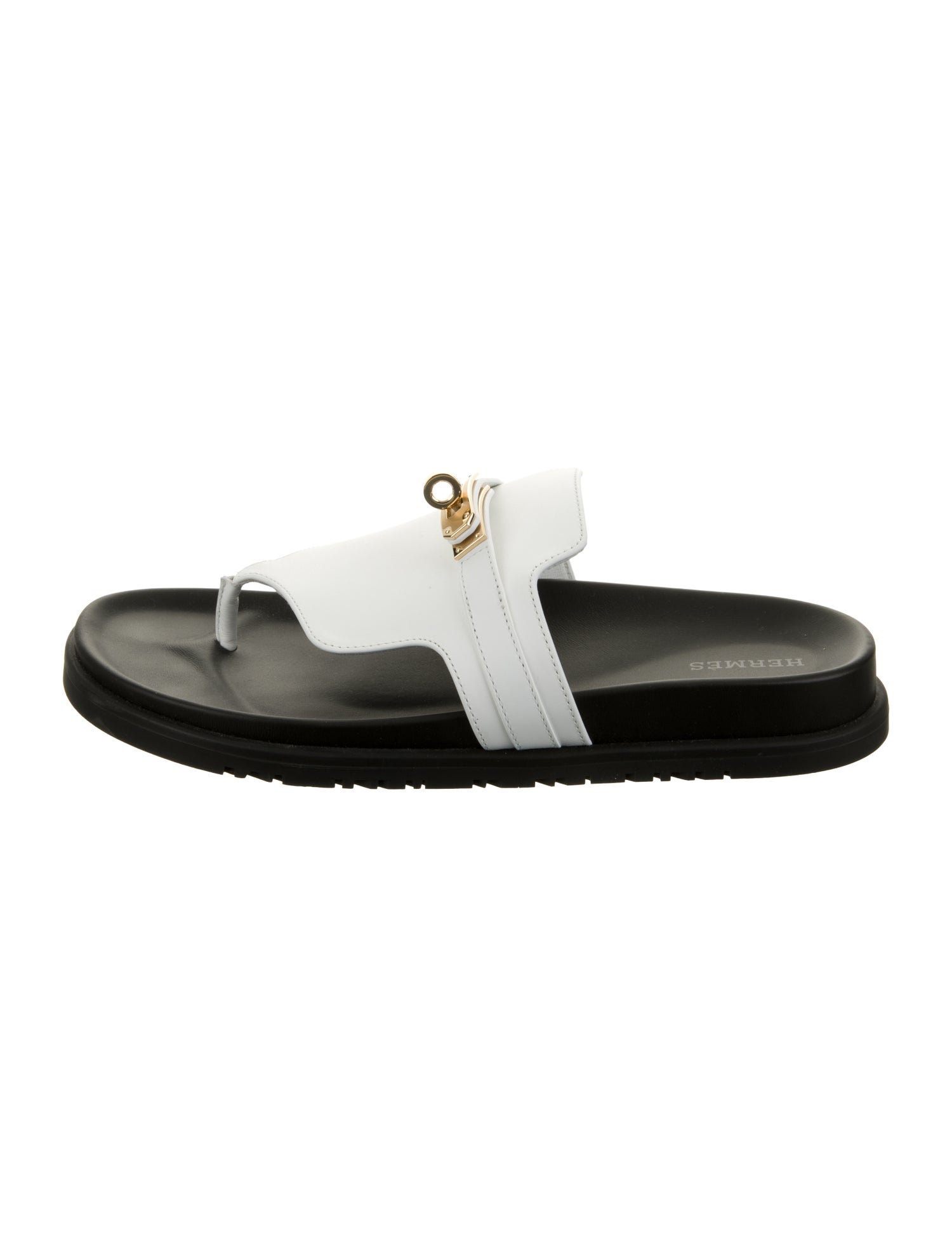 Hermès Empire Leather Slides