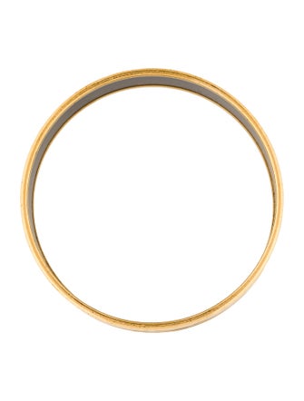 Hermès Vintage Wide Enamel Bangle Bracelet