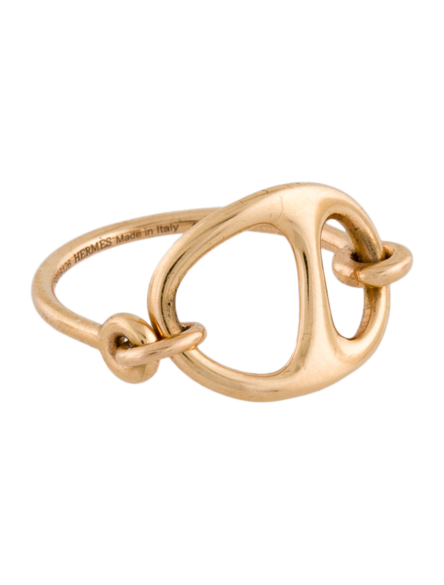 Hermès 18K Chaine d'Ancre Punk ring