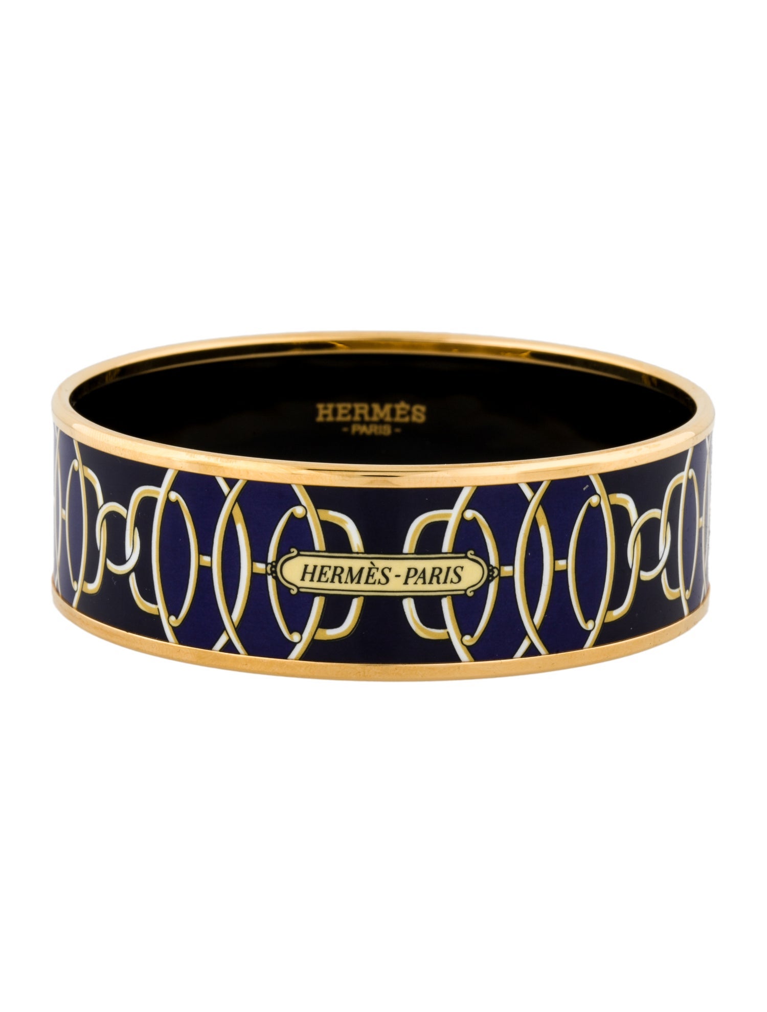Hermès Wide Enamel Bangle - Bangle, Bracelets - HER713933 | The