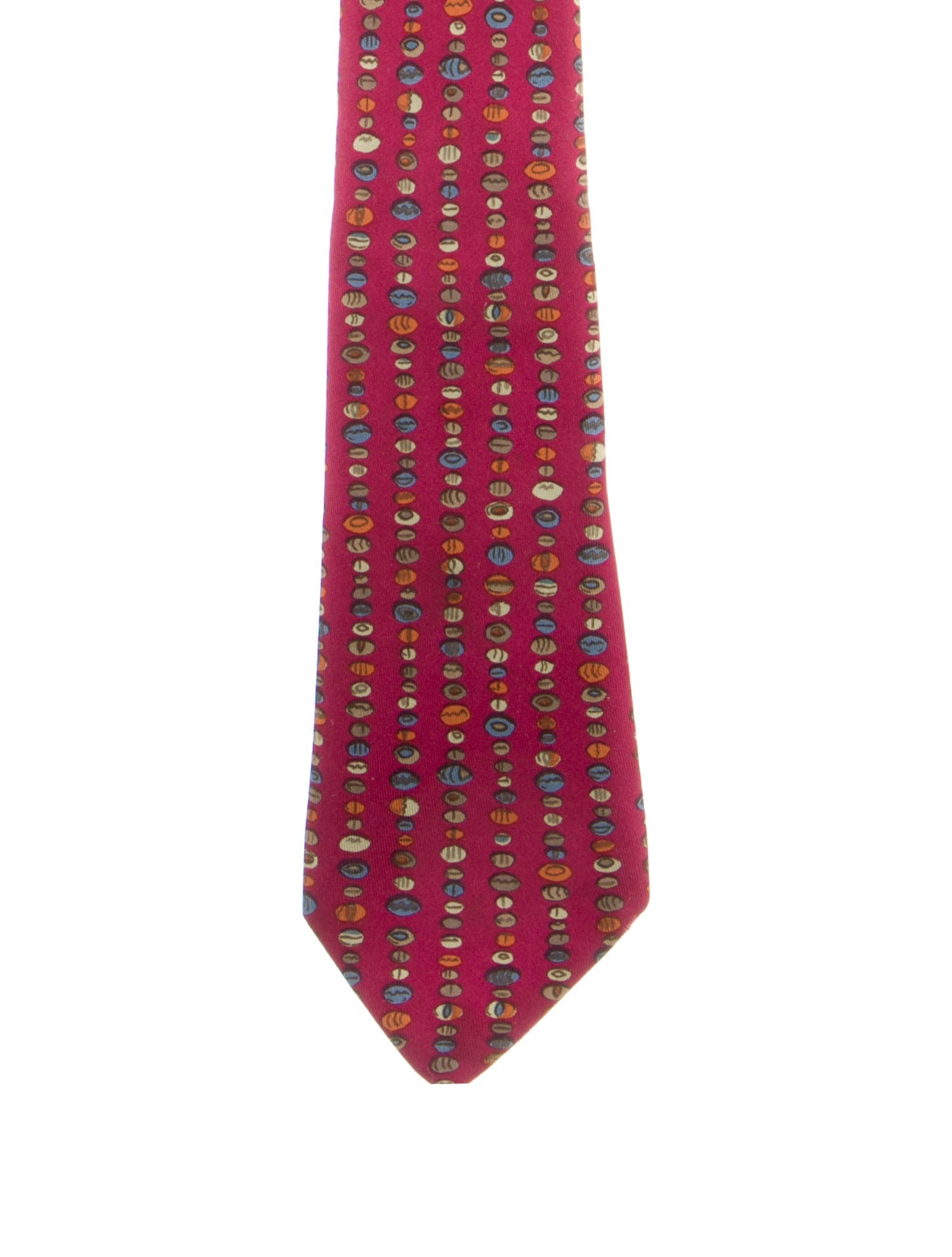 Hermès Patterned Silk Tie