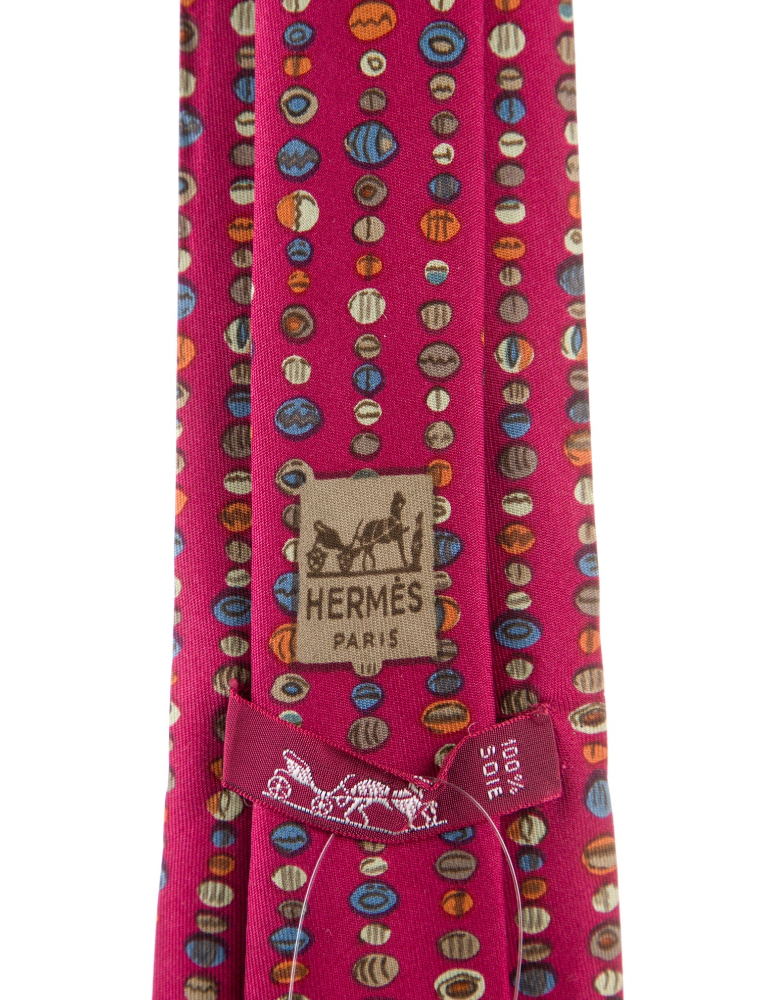 Hermès Patterned Silk Tie