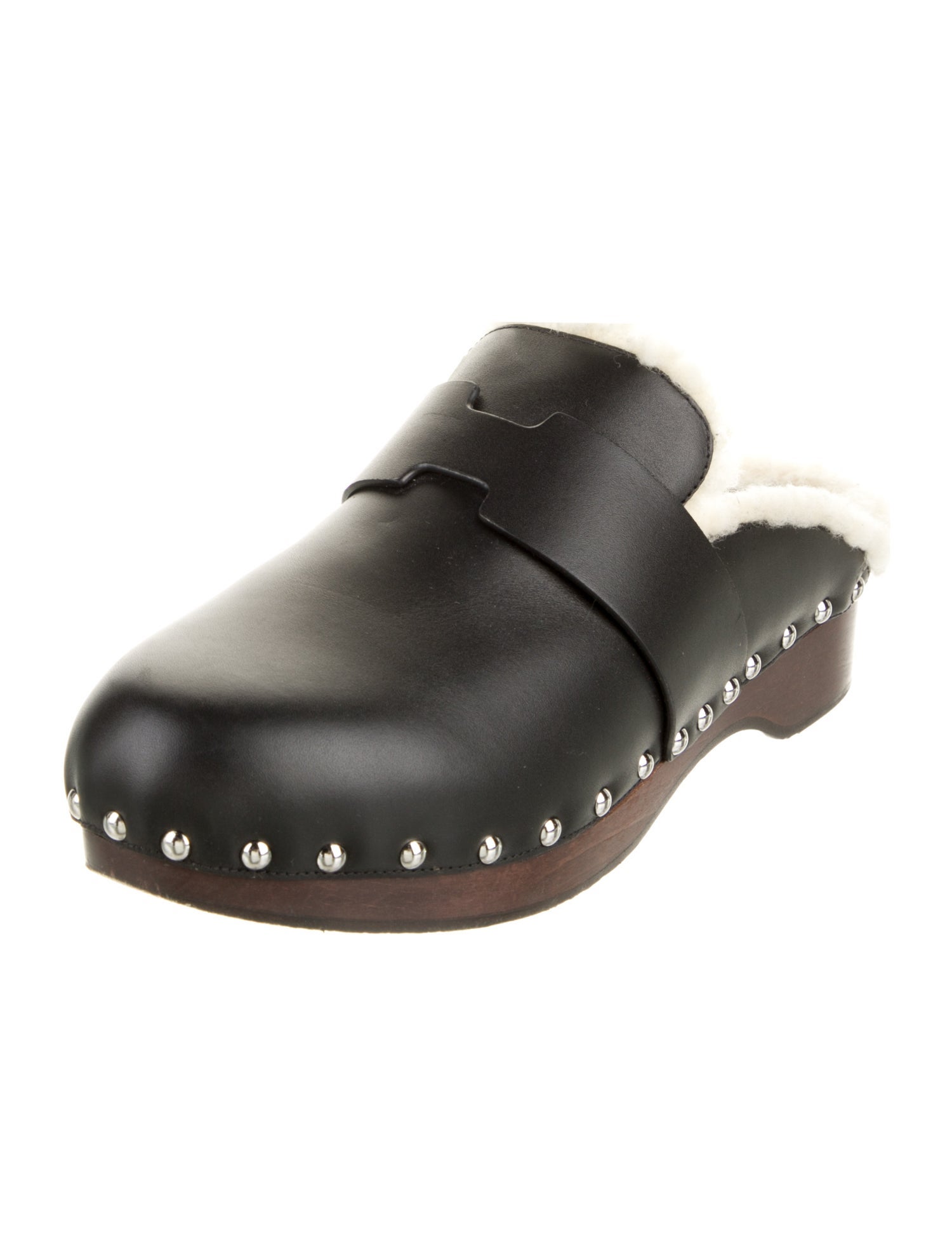 Hermès Calya Shearling Mules