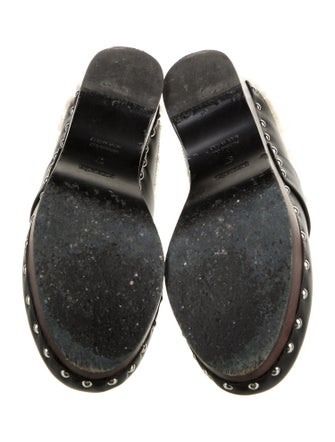 Hermès Calya Shearling Mules