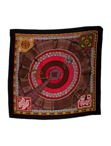 Hermès Scarves and Shawls Cent Plis des Miao Silk Shawl 140cm