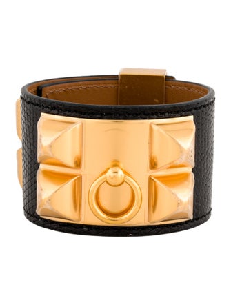 Hermès Lizard Collier de Chien Wrap Bracelet