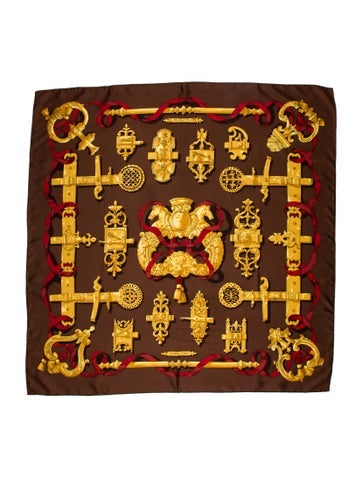 Hermès Scarves and Shawls Ferronnerie Silk Scarf 90cm