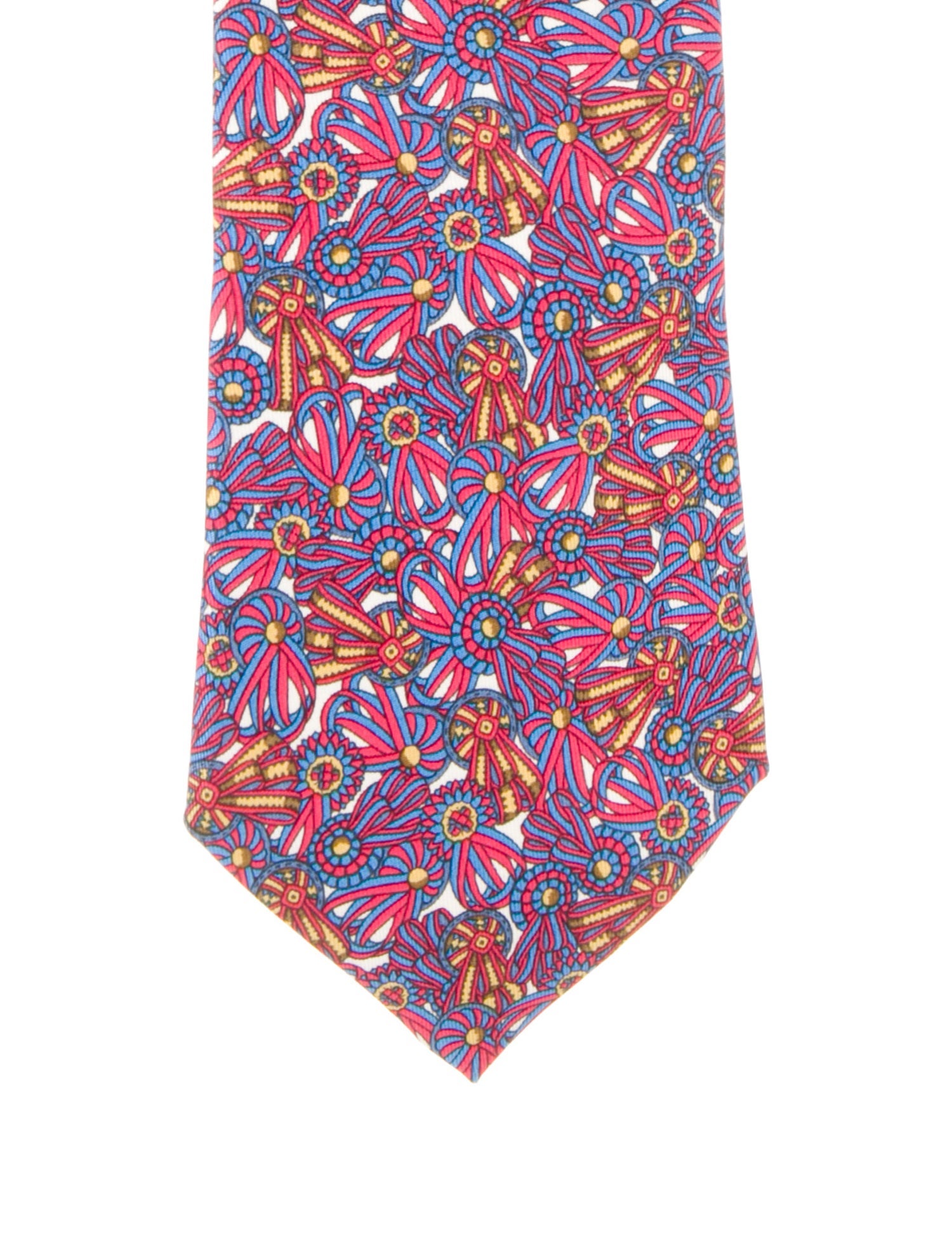 Hermès Pattern Printed Tie
