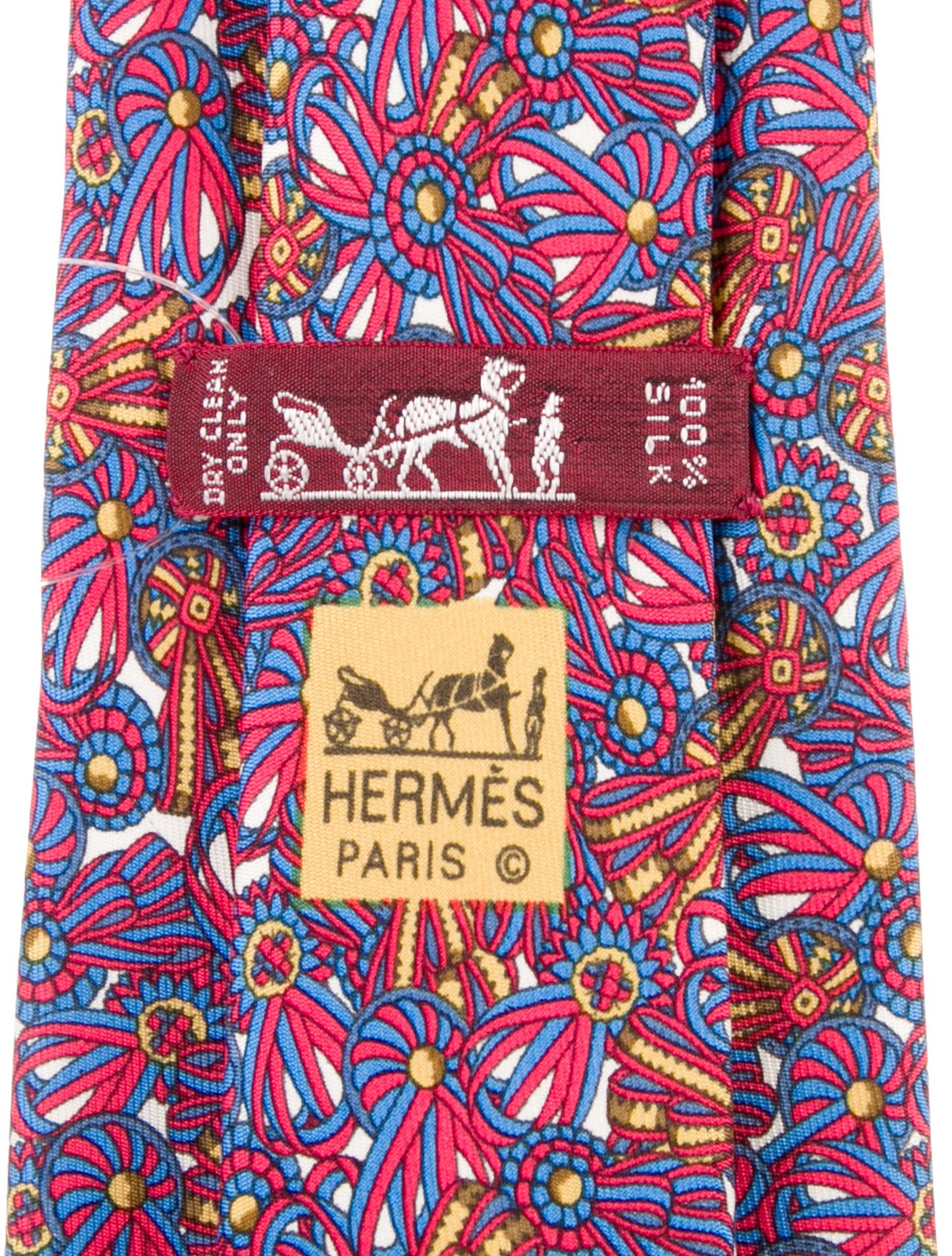 Hermès Pattern Printed Tie