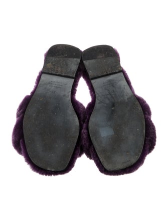 Hermès Oran Shearling Slides