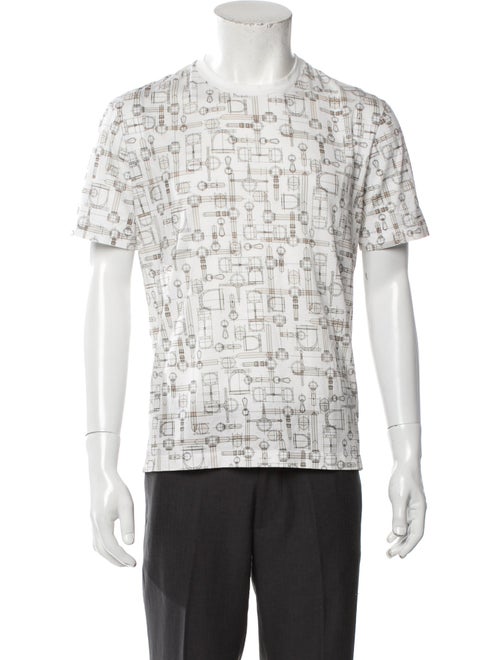 Hermès Printed Crew Neck Polo Shirt