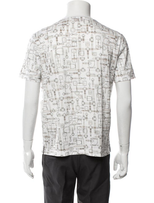 Hermès Printed Crew Neck Polo Shirt