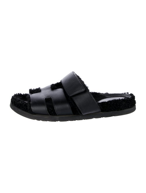 Hermès Chypre Leather Slides