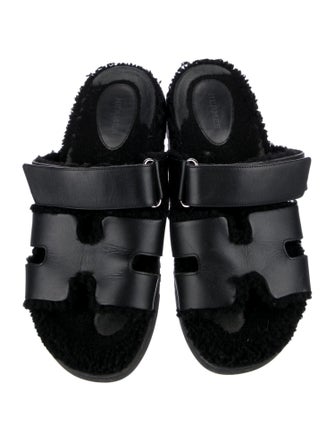 Hermès Chypre Leather Slides