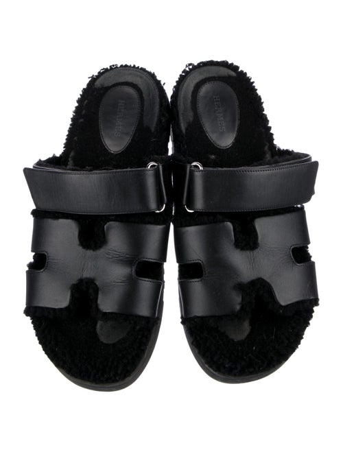 Hermès Chypre Leather Slides