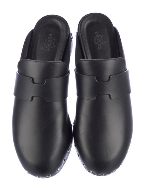 Hermès Calya Leather Mules