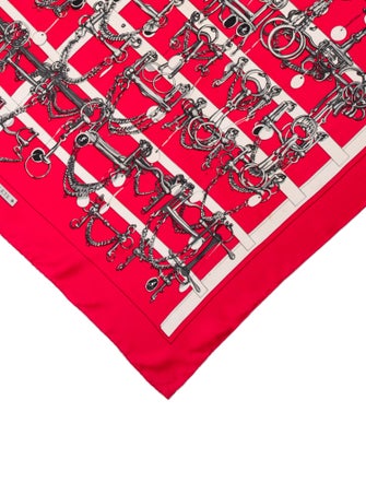 Hermès Mors et Filets Silk Scarf