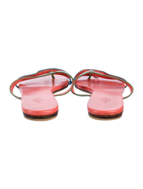 Hermès Corfou Leather Slides