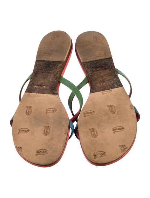 Hermès Corfou Leather Slides