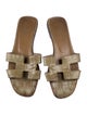 Hermès Alligator Slides