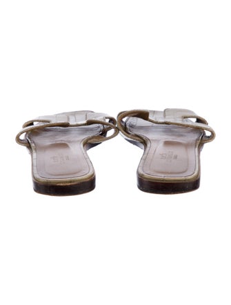 Hermès Alligator Slides