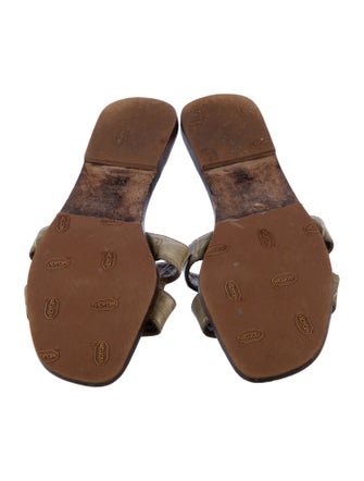 Hermès Alligator Slides