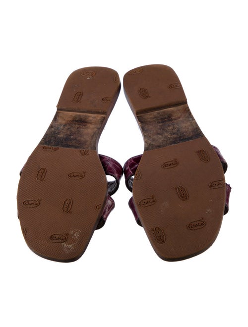 Hermès Oran Crocodile Slides