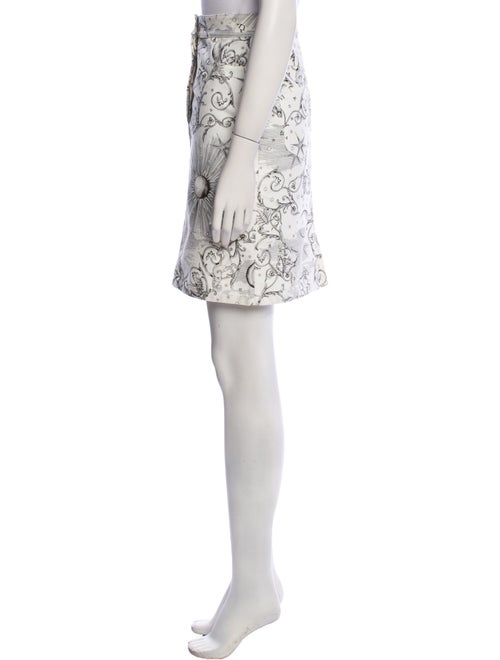 Hermès Printed Knee-Length Skirt