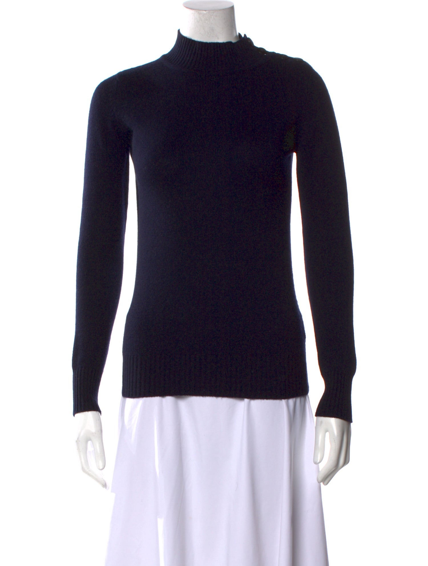 Hermès Cashmere Mock Neck Sweater