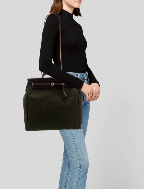 Hermès Toile & Vache Hunter Herbag 39