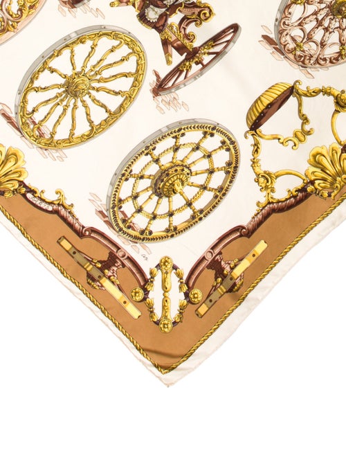 Hermès Roues de Canon Silk Scarf