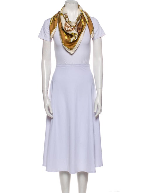 Hermès Roues de Canon Silk Scarf