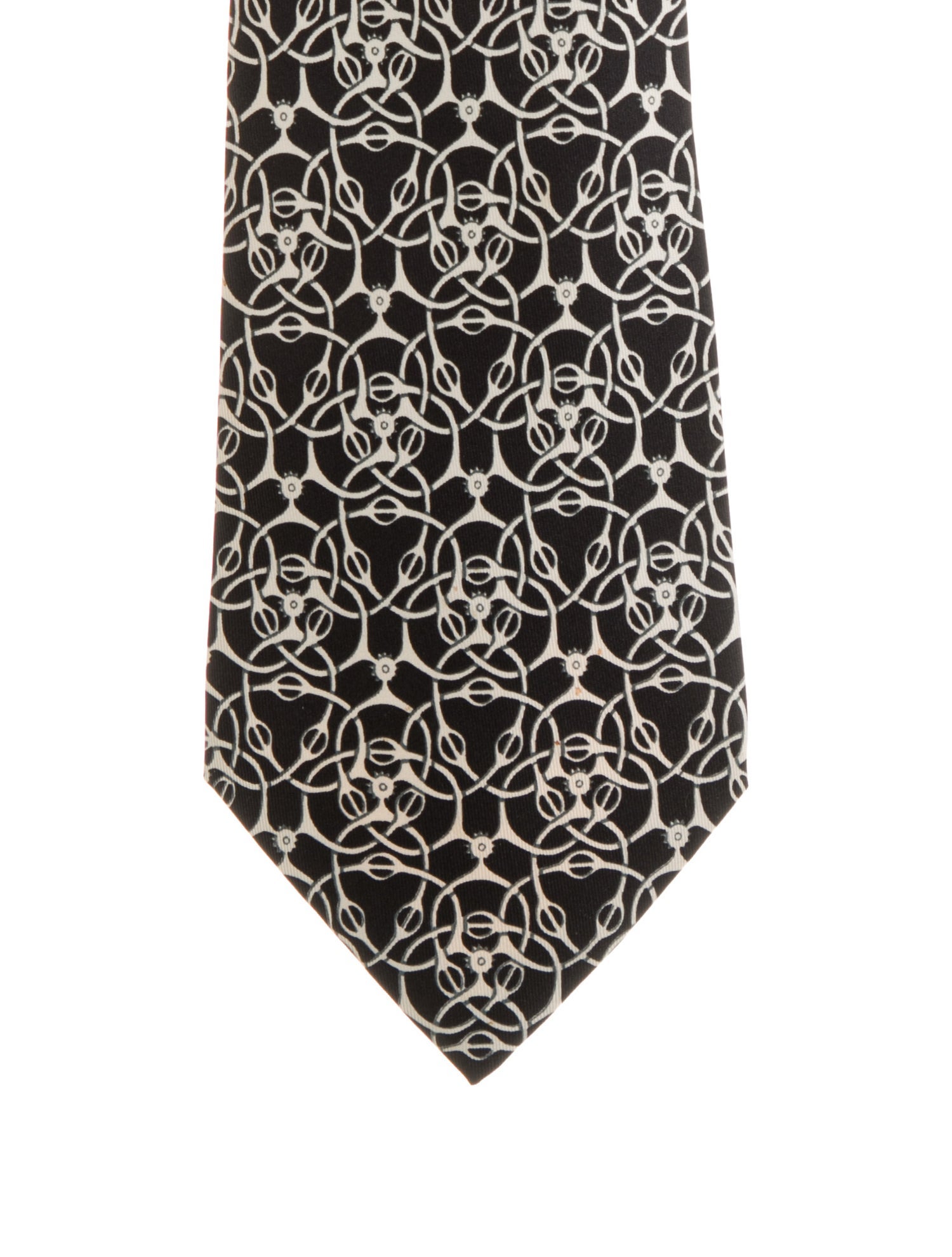 Hermès Silk Pattern Tie