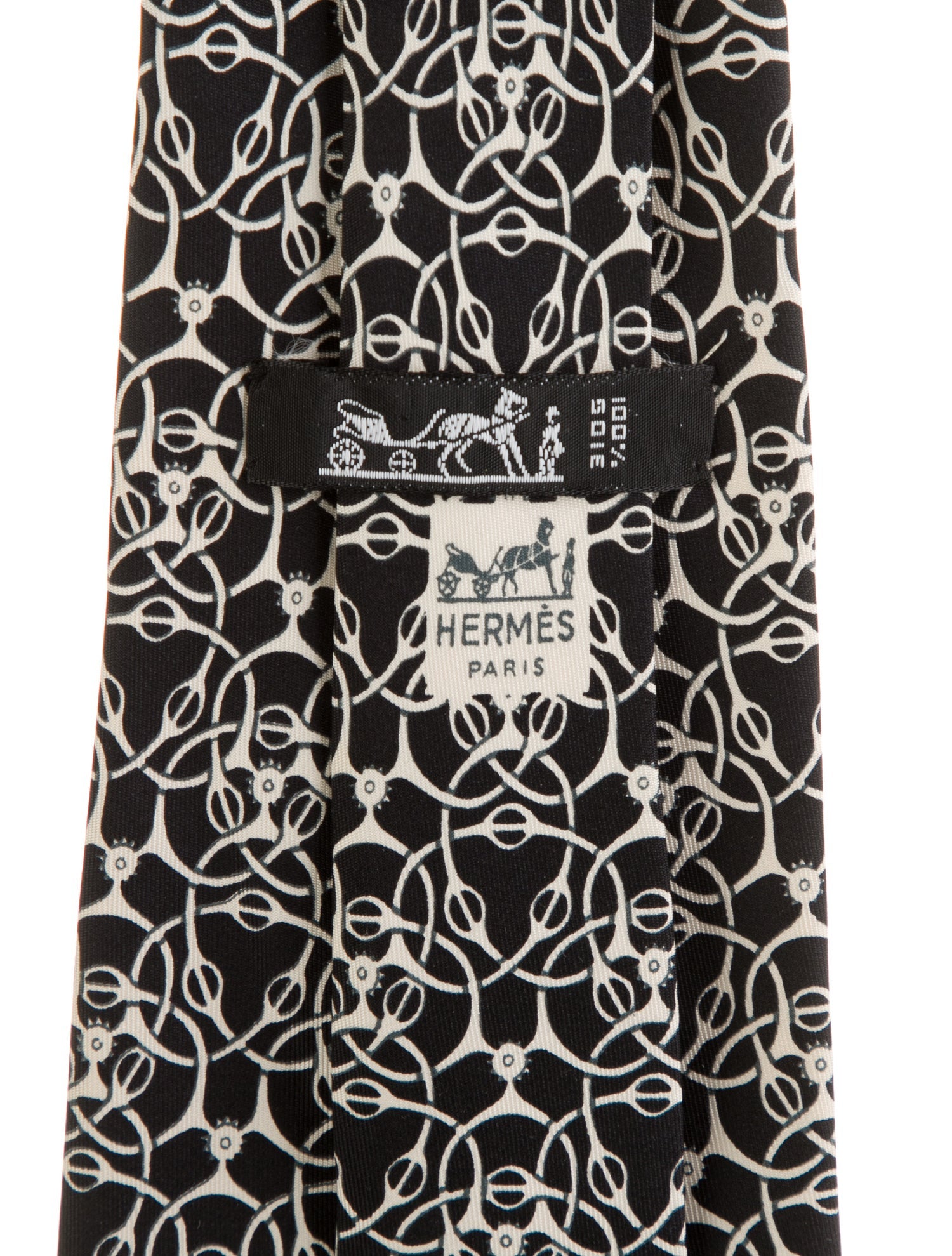 Hermès Silk Pattern Tie