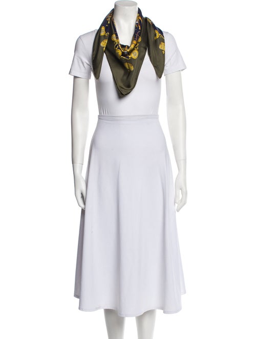 Hermès Les Tambours Silk Scarf