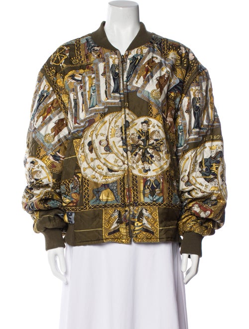 Hermès Printed Bomber Jacket