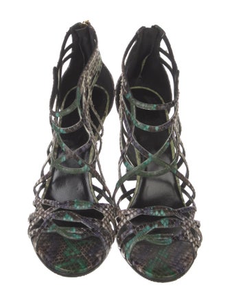 Hermès Cage Python Sandals