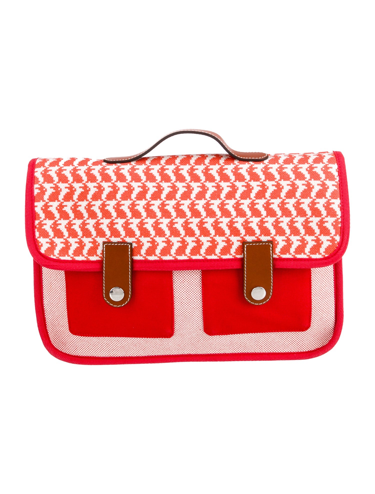 Hermès Animaux Pixel School Bag - Red Sizes 7-16, Girls