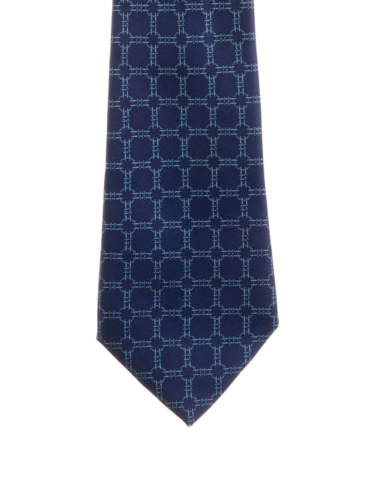 Hermès Silk Pattern Tie